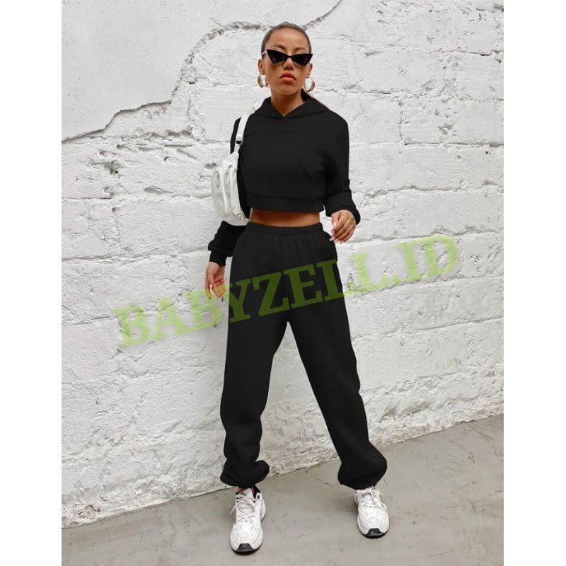 SET HOODIE WANITA KOREAN OVERSIZE SET WANITA DEWASA BIGSIZE SIZE S M L XL 2XL 3XL 4XL 5XL