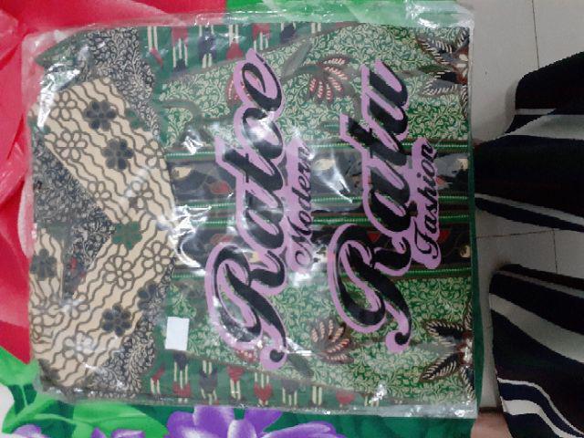 Tunik/outer Batik Ratoe Modern Model Krah Lipat, Runcing Samping Tanpa Tangan