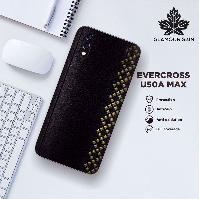 *(Dapat2PCS)* EVERCOSS U50A MAX Garskin Case/Stiker Protector Motif LATHER