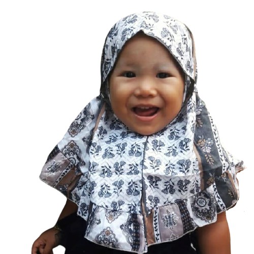 Jilbab Bergo Tali Motif Kayla/Hijab Bergo Baby Motif