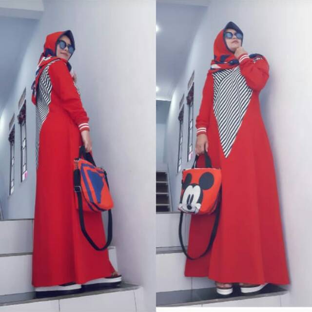 BEST SELLER ORI MAXI V 100% REAL PICT DARI LABEL ANGGHEAN/Gamis syari/gamis lacoste/gamis bagus