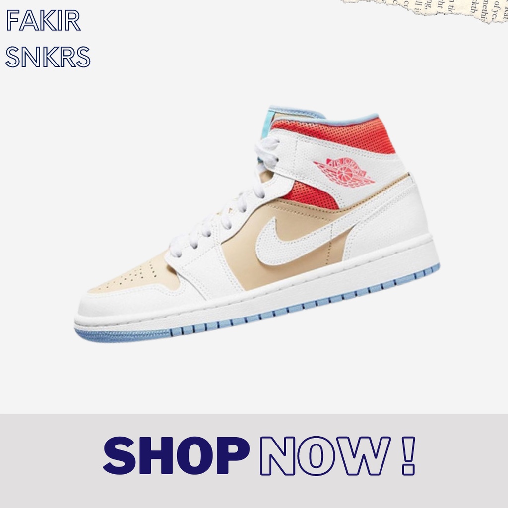 AIR JORDAN 1 MID SESAME SIZE 37.5