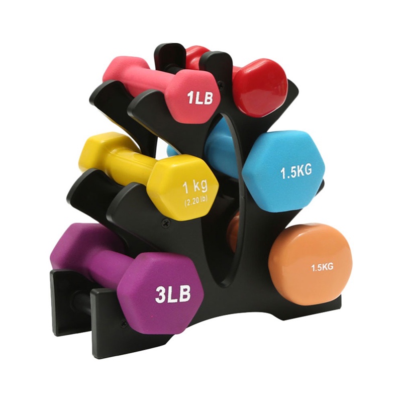 Holder Dumbell 3 Tingkat Stand Dumbell Home Gym Rak Barbel Dumbbell Rack Penyimpanan Dumbell Untuk Gym/Rumah