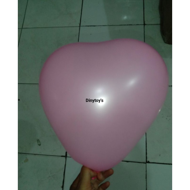 balon hati/balon love/balon tiup isi 100 pcs