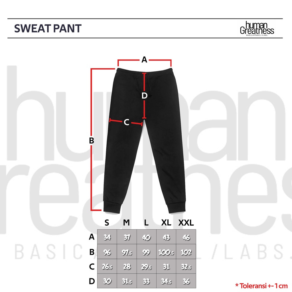 Human Greatness Sweat Pant Navy HGBasic