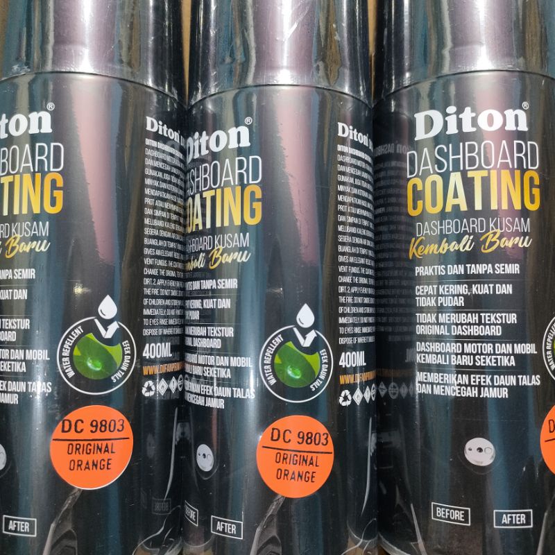 Diton Dashboard Coating Original Orange 9803 DC 9803 400ml Pilok Pilox Cat Diton Dashboard Coating Cat Semprot Dashboard Coating