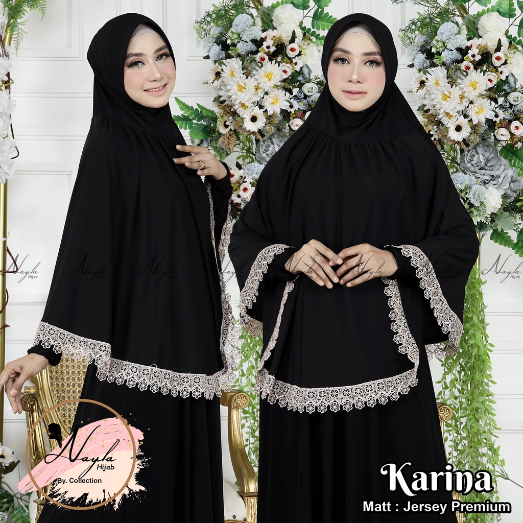 COD-JILBAB INSTAN TERBARU KERUDUNG INSTAN JERSEY PREMIUM HIJAB BERGO JUMBO RENDA KARINA NAYLA HIJA'B