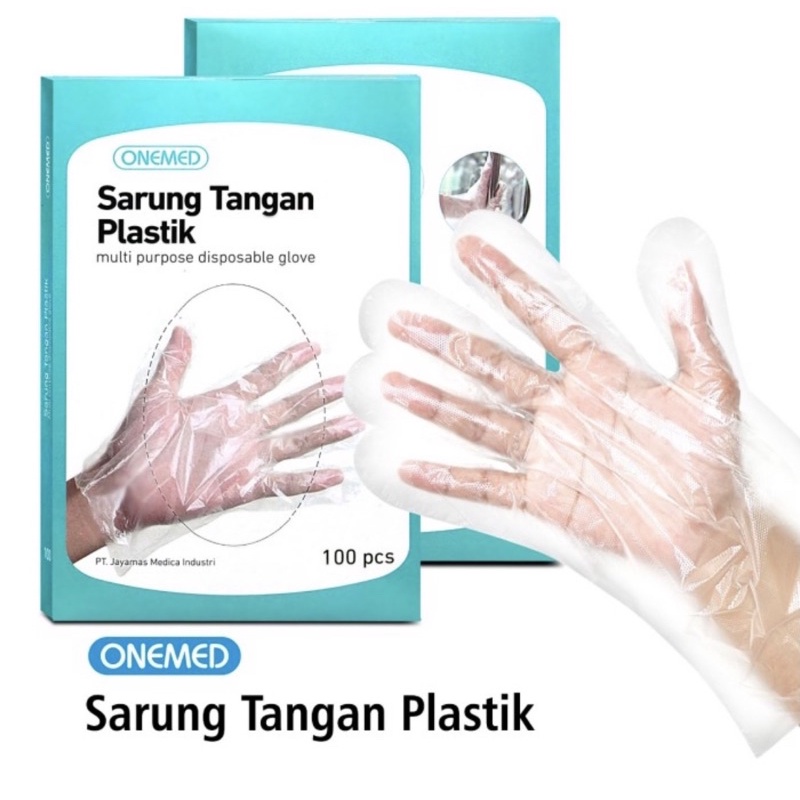 Sarung Tangan Plastik Onemed isi 100 pcs