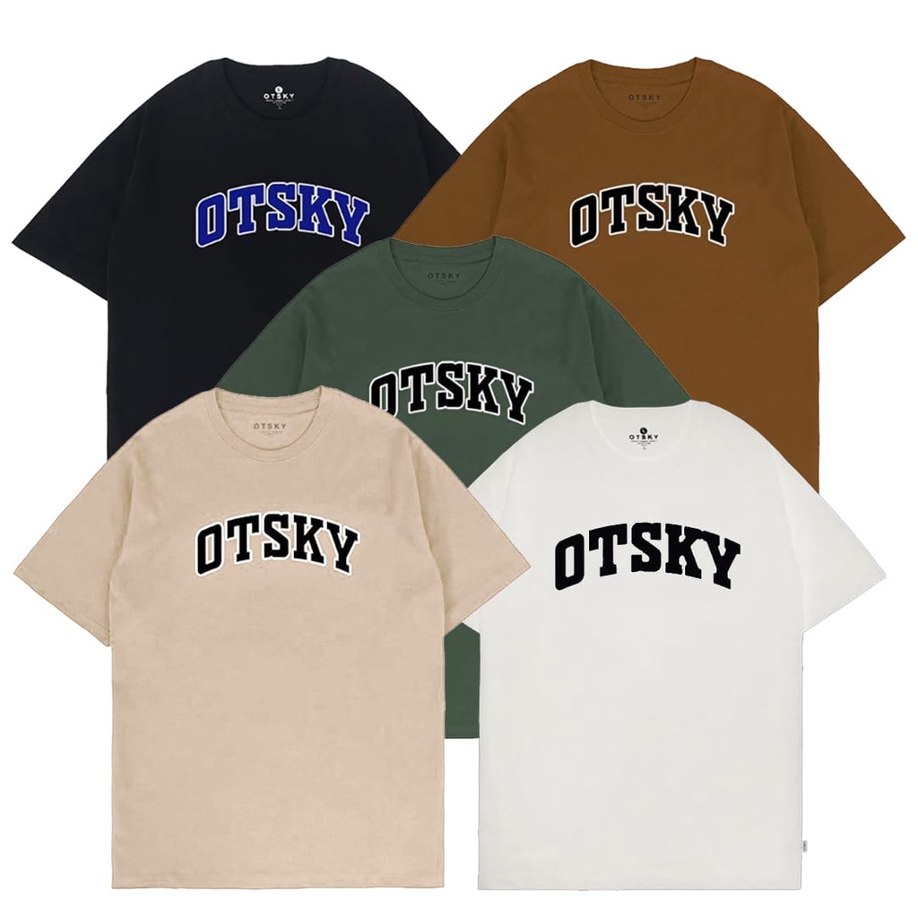 Otsky Kaos Pria Basic Font Cotton Combed 24s (Q)