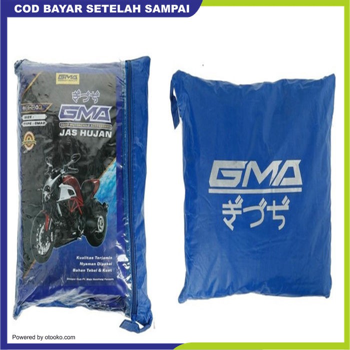 Jas Hujan Karet PCV Original GMA Raincoat Legenda kyk Axio Europe  ALLSIZE BIRU