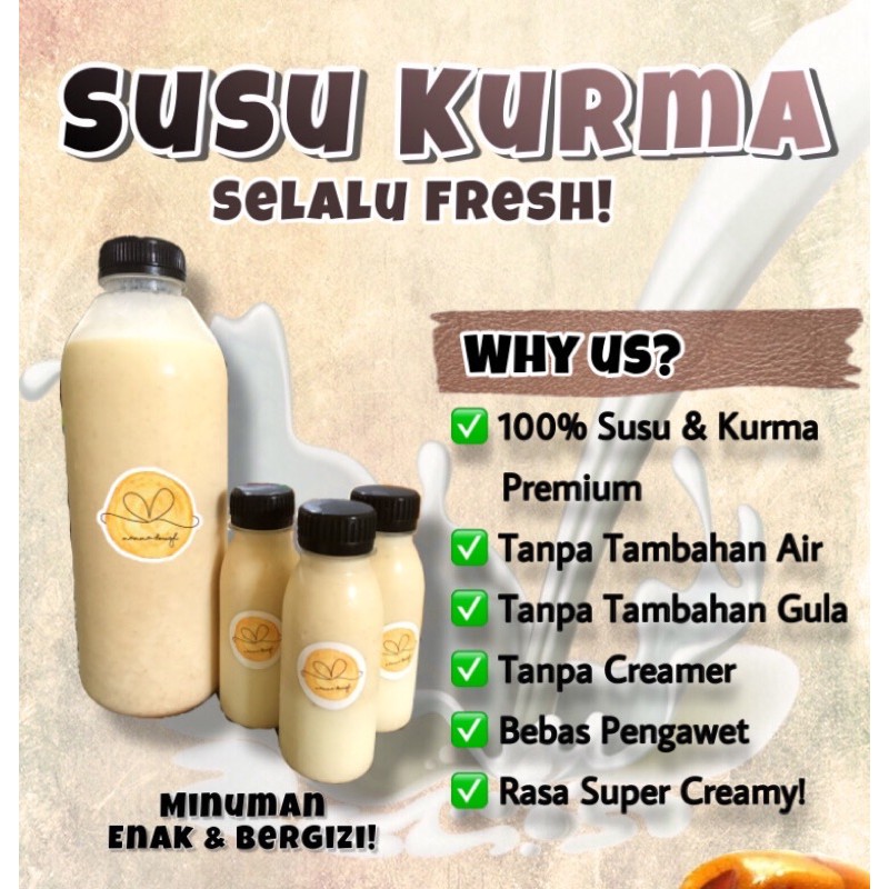 SUSU KURMA / SUSU KURMA FRESH / SUSU KURMA 1 LITER / SUSU KURMA MINI / ASI BOOSTER