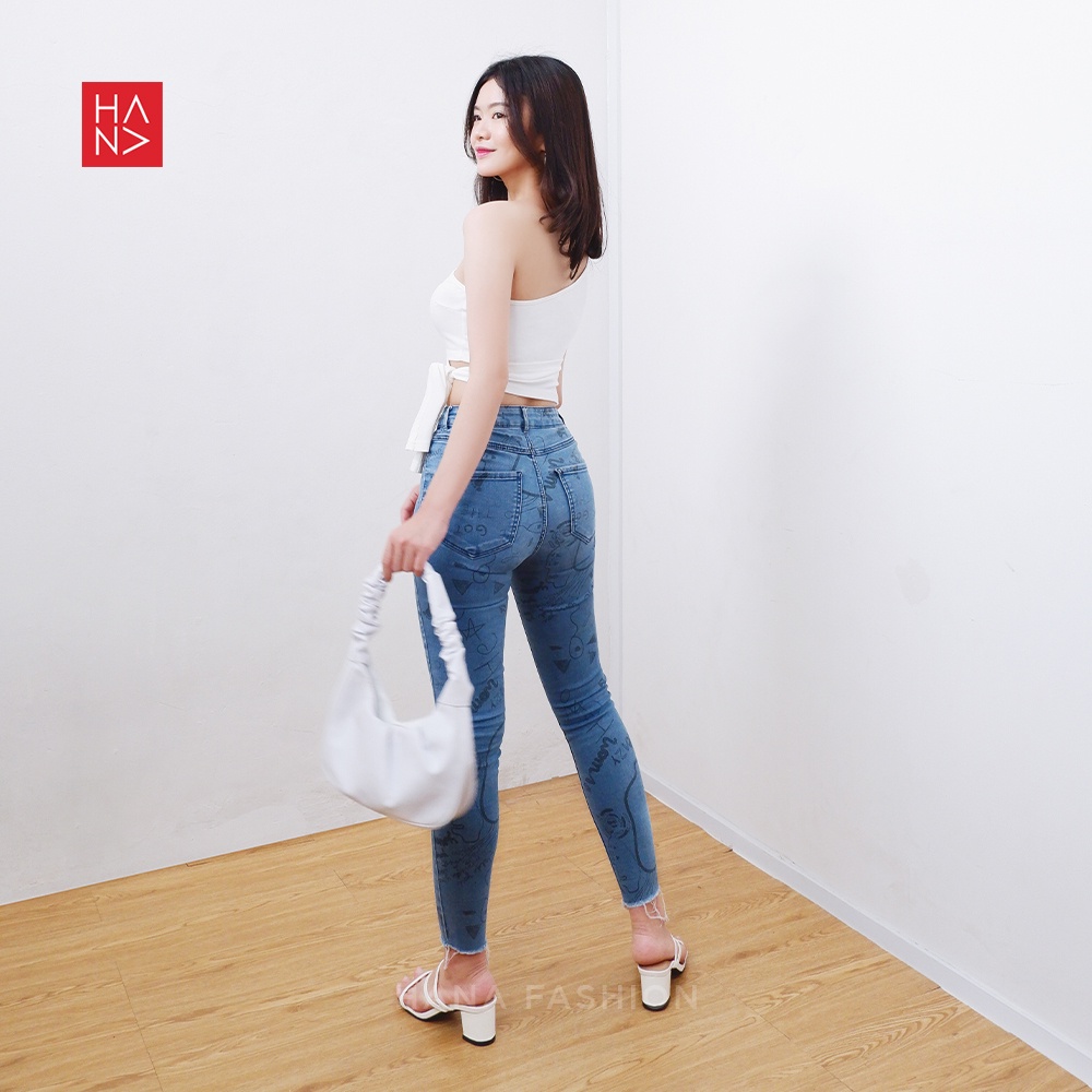 HanaFashion JKT - Alicia One-Shoulder Crop Stylish Wanita Murah - CT091