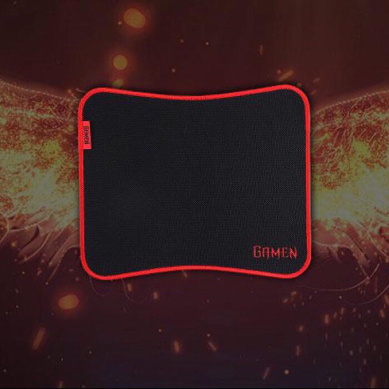 GAMEN GP-M Mousepad Gaming Anti Slip Rubber Base Soft Surface 28x24 Black - Garansi