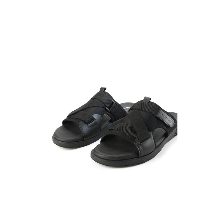 SANDAL SLIDE PLAYBOY PRIA ORIGINAL CASUAL BRANDED ASLI HITAM PL40