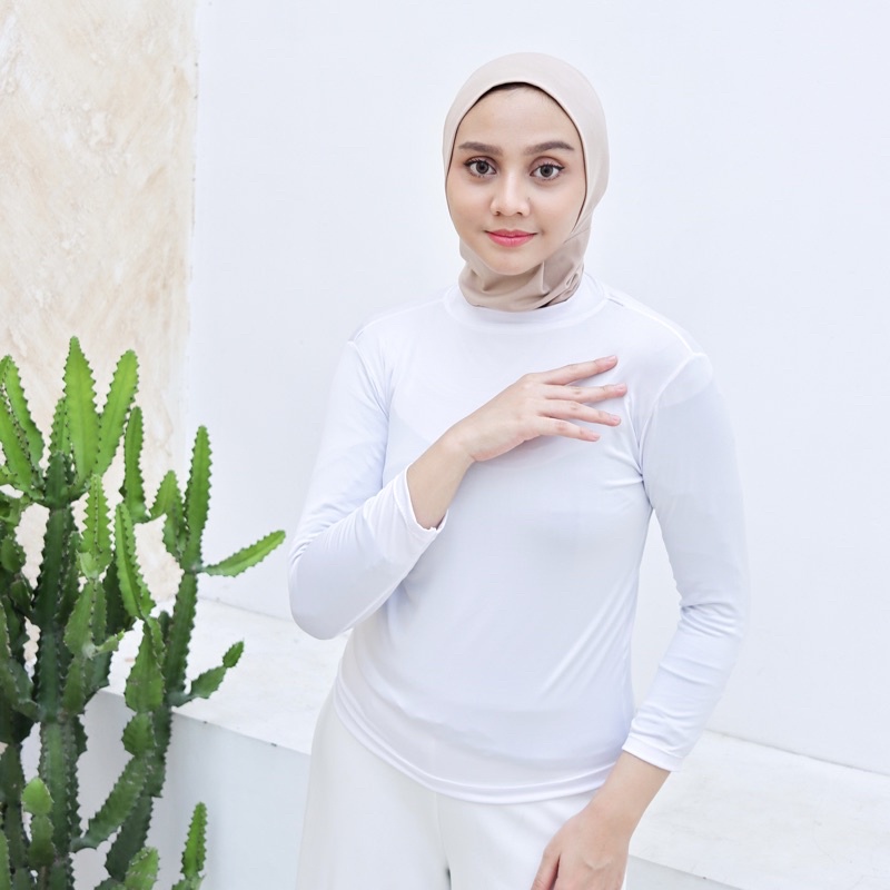 MANSET KAOS WANITA / Manset Baju muslim / inner wanita muslim / Manset turtleneck / inner badan Terbaru