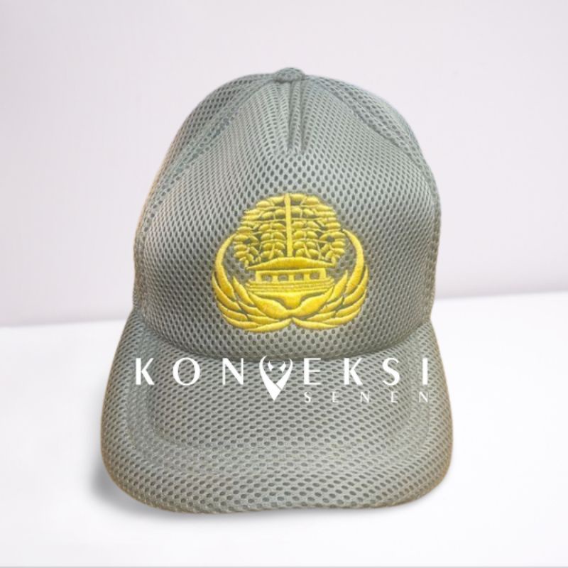 topi korpri khaki bordir | asn | topi pns