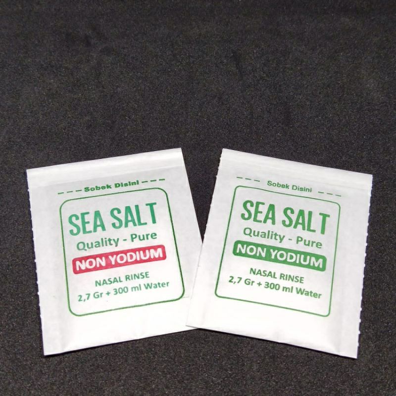 Nasal Rinse Wash Garam Cuci Hidung 2.7gr sea salt Non Yodium neti pot