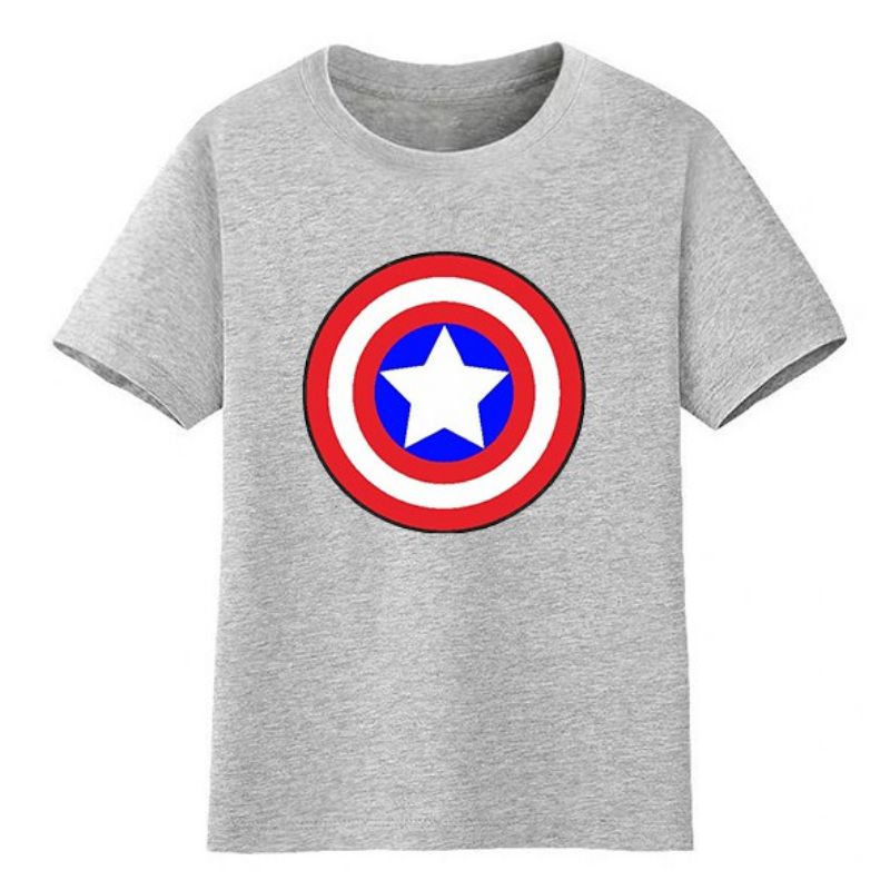 BAJU KAOS DISTRO MURAH ANAK LAKI LAKI SIZE 2 3 4 5 6 7 8 9 TAHUN KAOS ANAK ANAK SUPERHERO AVENGER CAPTAIN AMERICA