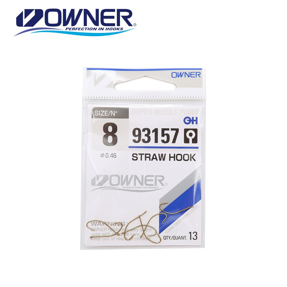 Pancing Owner Straw Hook 93157 Hook Kail Tajam Kuat Made in Japan