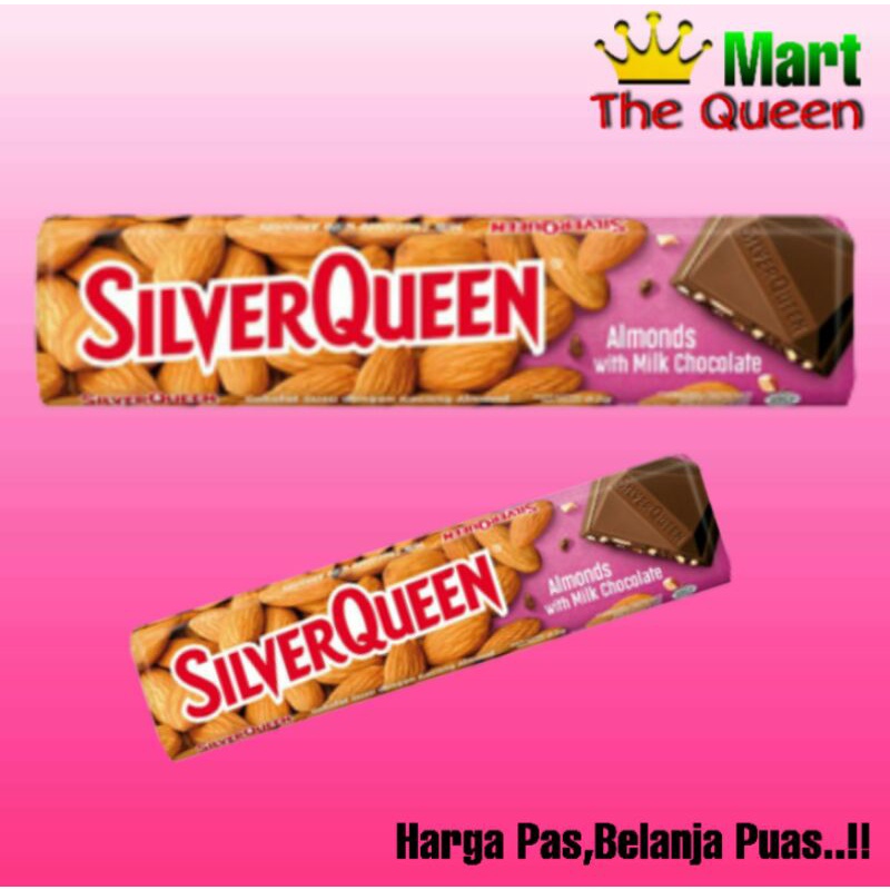 

SILVERQUEEN Milk chocolate almond 62gr