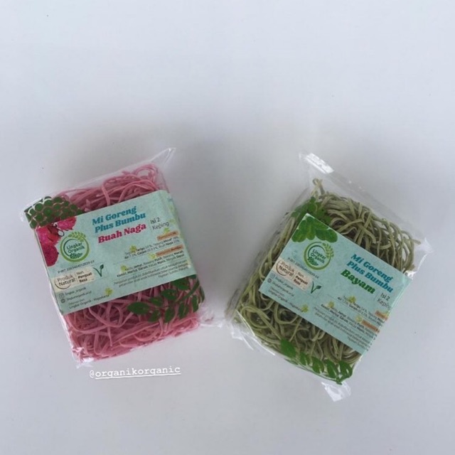

Lingkar organik mie goreng rasa bayam 100 gram