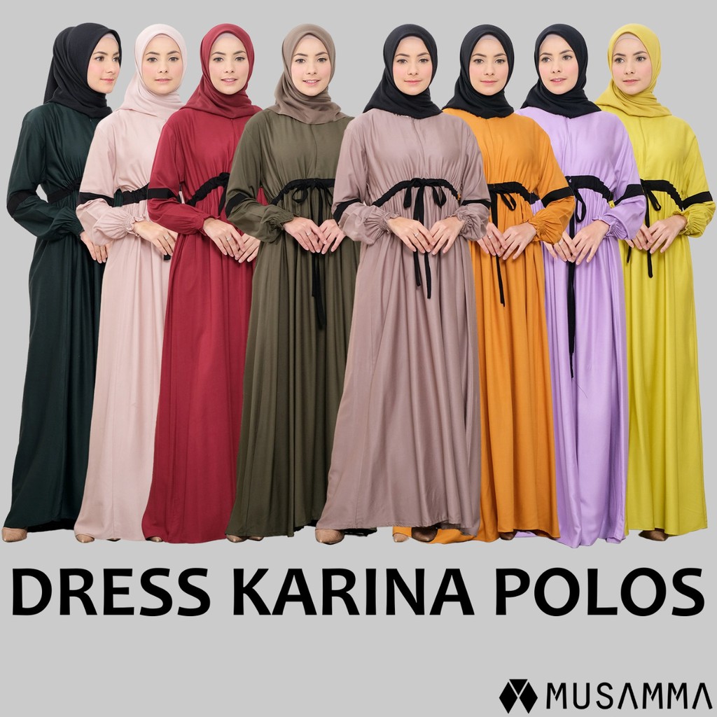 BARU - MUSAMMA KARINA DRESS  POLOS - GAMIS TWILL PREMIUM - GAMIS REALPICTURE