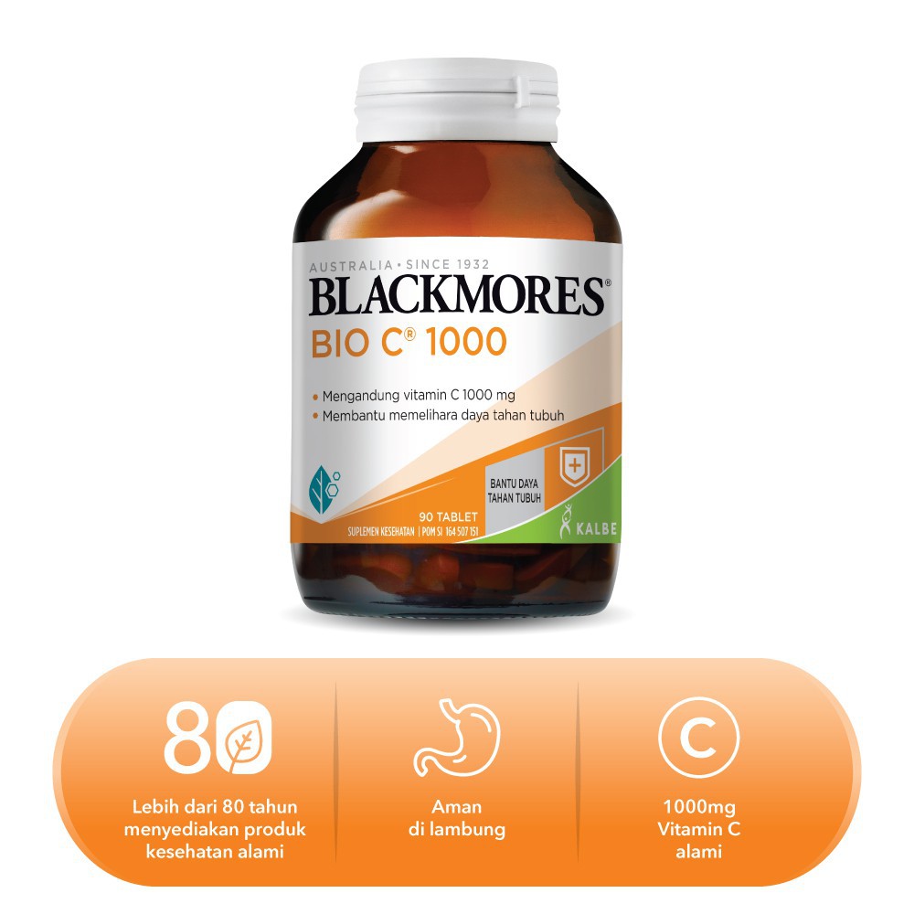 Blackmores Bio C 1000 Mg Isi 90 Tablet Shopee Indonesia