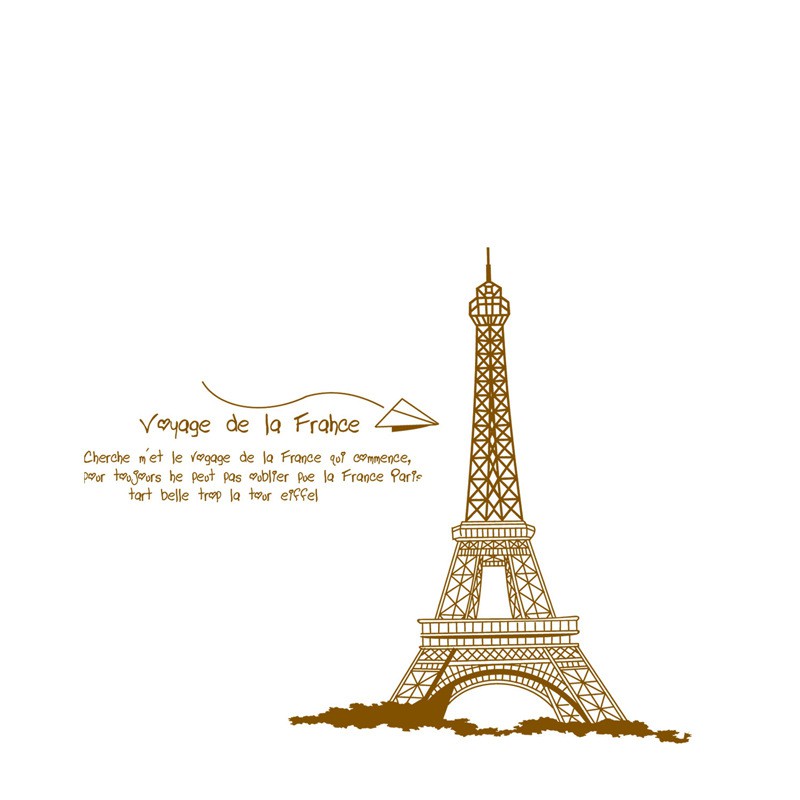 RELIZA WALL STICKER / STIKER DINDING MENARA PARIS TOWER EIFFEL AY9119 JM7092