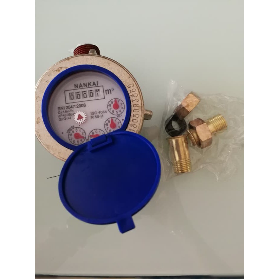 Meteran Air Besi 1/2" Sni Standar Pdam Meter Air Meteran Pam Nankai