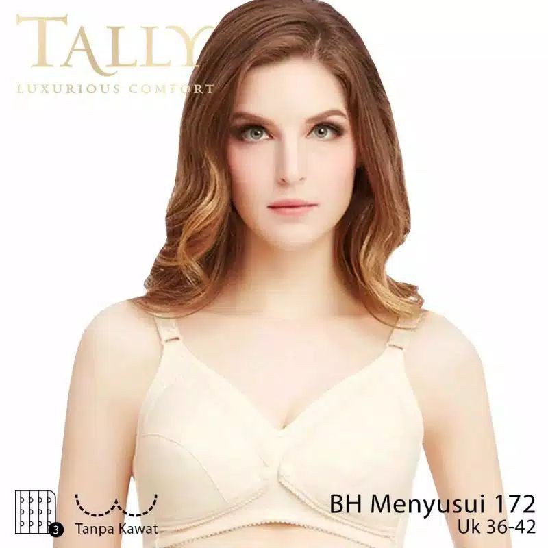 TALLY Bra menyusui Katun 172 Busa tipis tanpa kawat Nursing bra