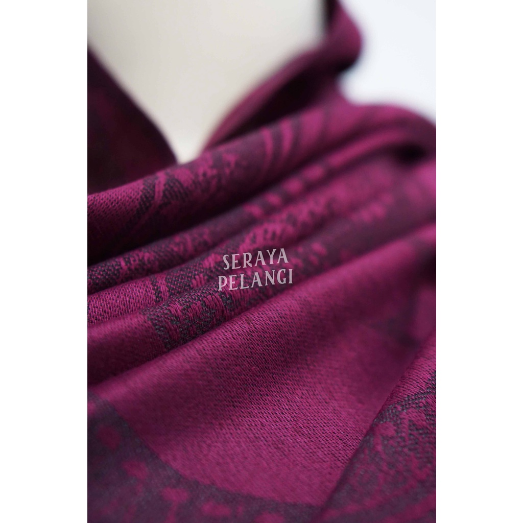 Pashmina Cashmere Keong 35 | Motif Bunga/Kembang | Selendang | Scarf | Syal | Shawl | Pasmina | Souvenir | Hadiah Ulang Tahun | Birthday Gift | Aksesoris Fashion Wanita | Import Quality | Grosir Murah