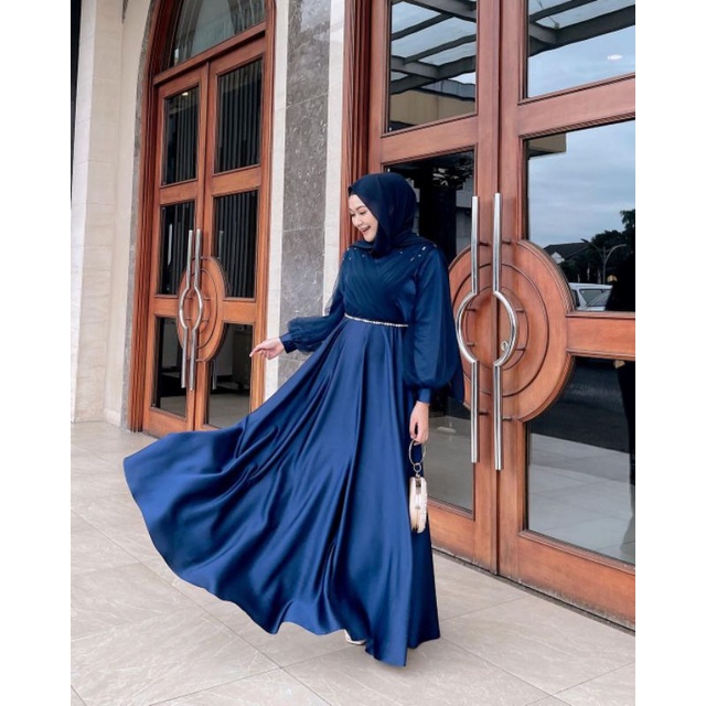 dress satin tile Payet |bridesmaid