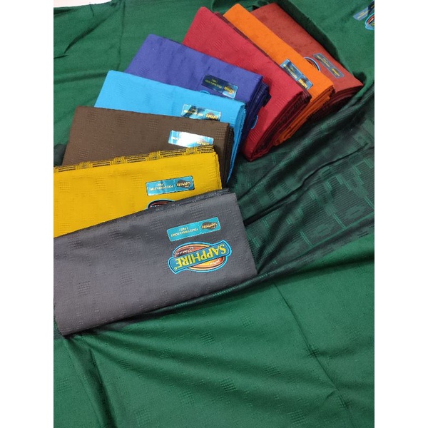 Sarung saphire polos warna ful dobi murah terlaris