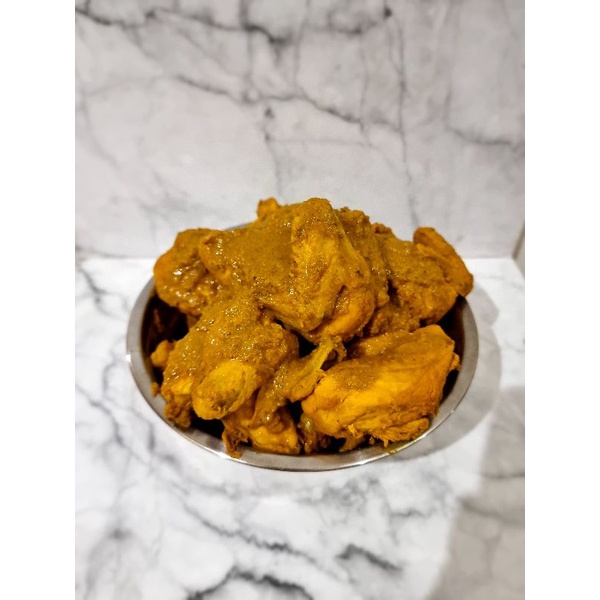 

Ayam Kuning Gurih Asin isi 4 Pcs Paha Dada