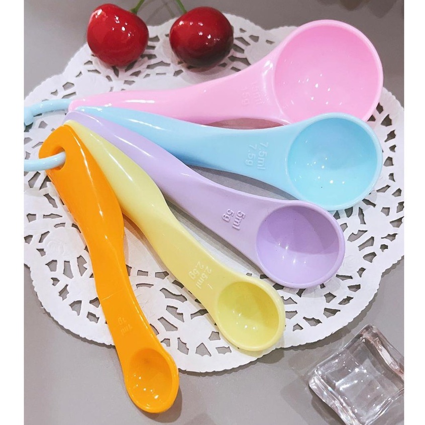 Sendok Takar Bumbu Sendok Ukur Set 5 in 1 Multifungsi Measuring Spoon Sendok Set Dapur