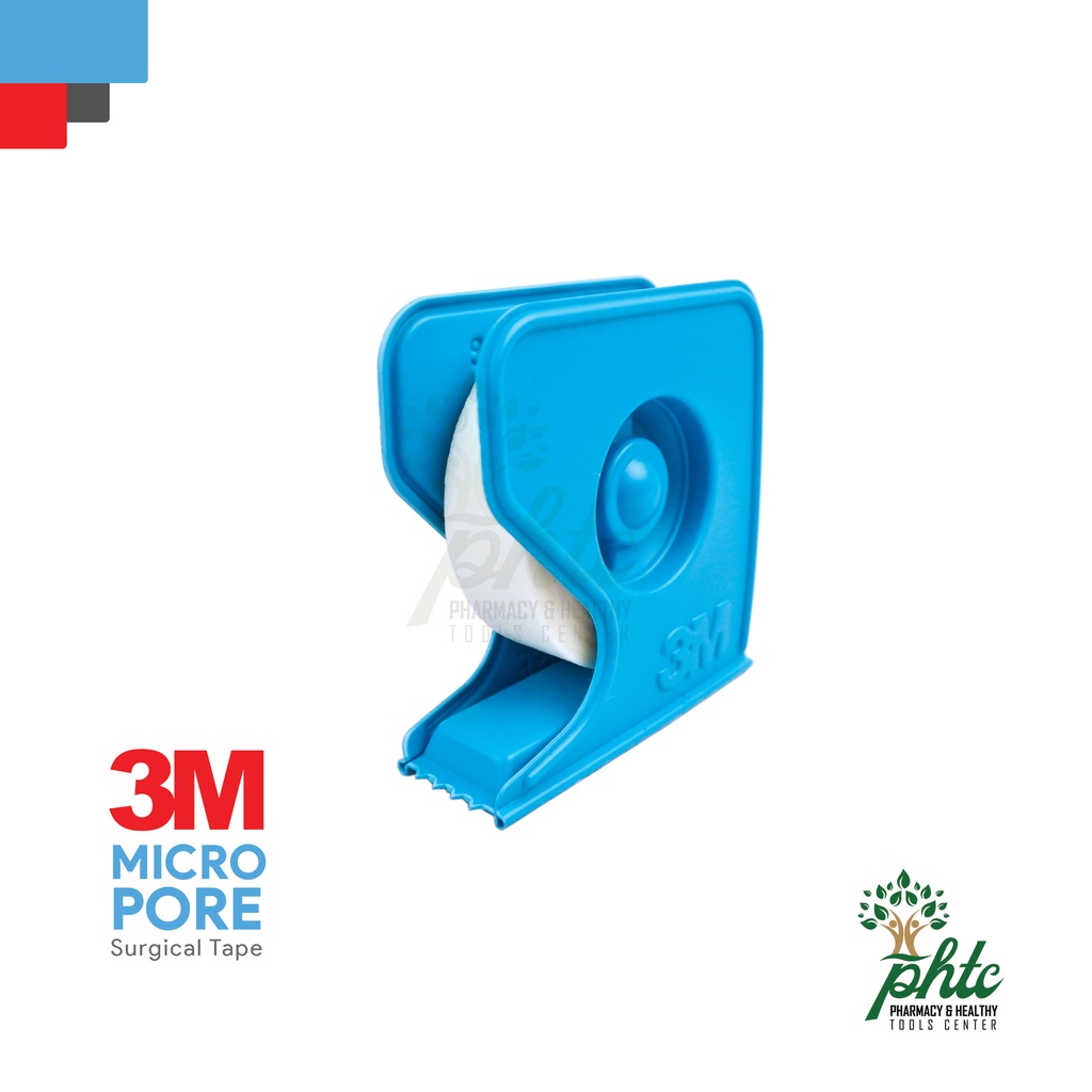 3M Micropore 0.5 Inch l Plester Kertas Putih Ukuran 0.5 Inch l Perekat Luka