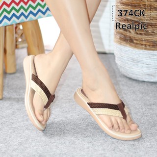 SALE Sandal  Wanita Jepit  Turki  Two Tone 374 Murah 