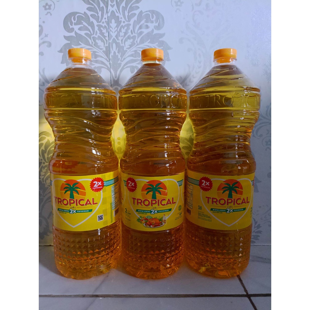 Minyak Goreng Tropical 2 LITER 1 Krat isi 6 Botol Minyak Goreng Sawit Jernih Minyak Goreng TERMURAH