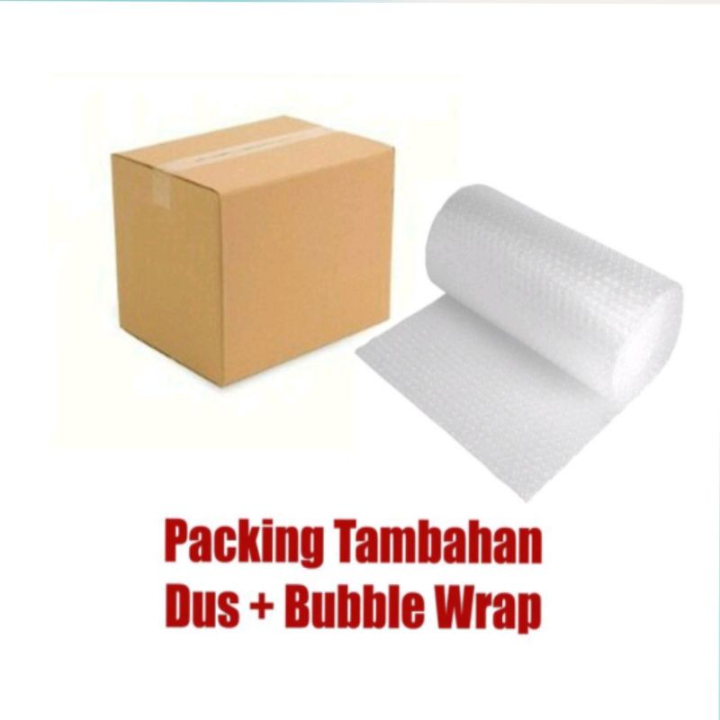 

Packing tambahan kardus + Bubble wrap