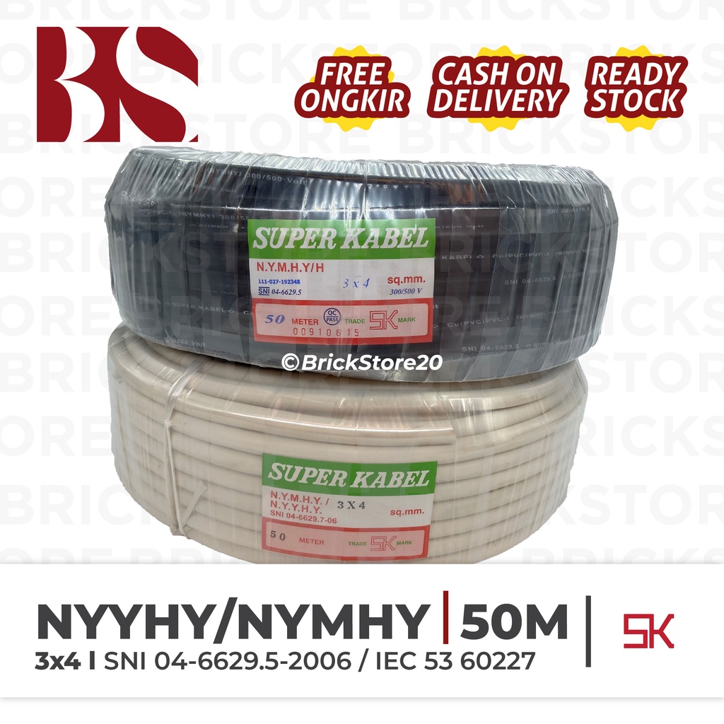 KABEL SUPER KABEL NYMHY/NYYHY 3X4 (50 METER)