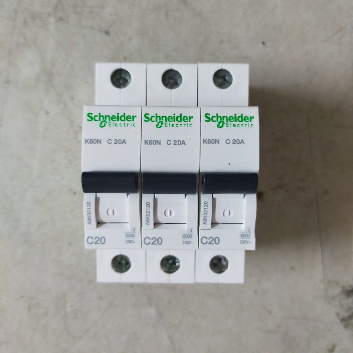 mcb 1phase k60n 20a schneider / MCB K60N C 20A SCHNEIDER 1 PHASE