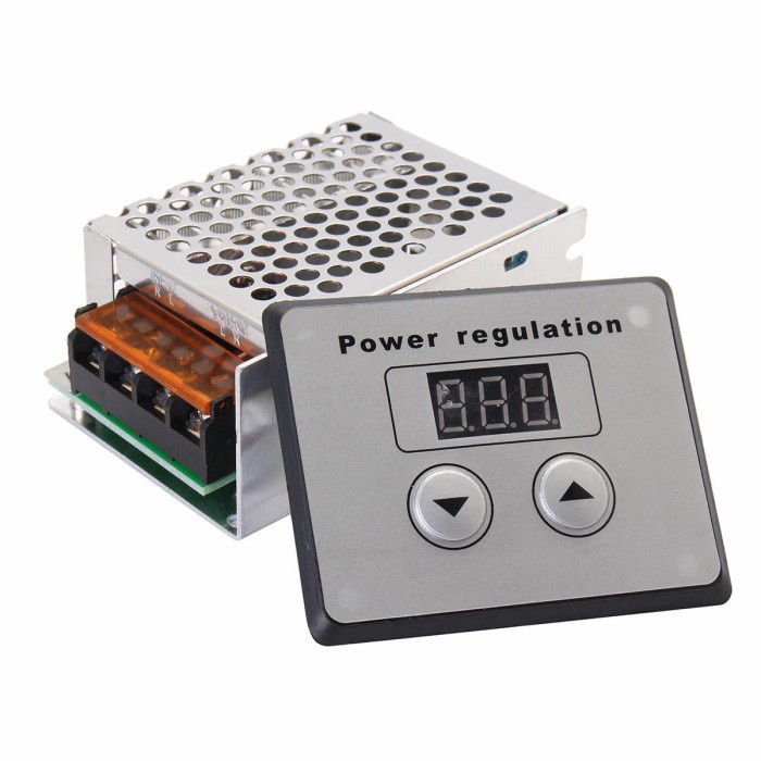AC Motor Speed Controller Light Lamp Lampu LED Dimmer SCR Voltage Regulator 220V 4000W LED Keypad Pu