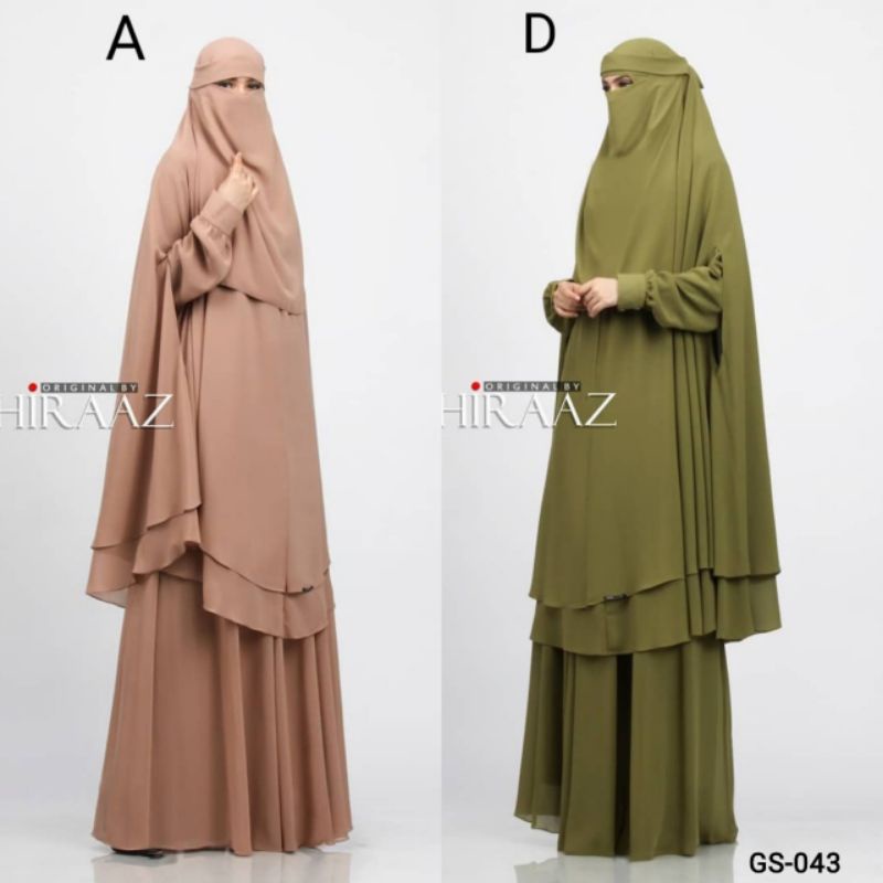 GS-043 by Shiraaz (Gamis cadar, Gamis umroh, Baju umroh, Gamis syari cadar)