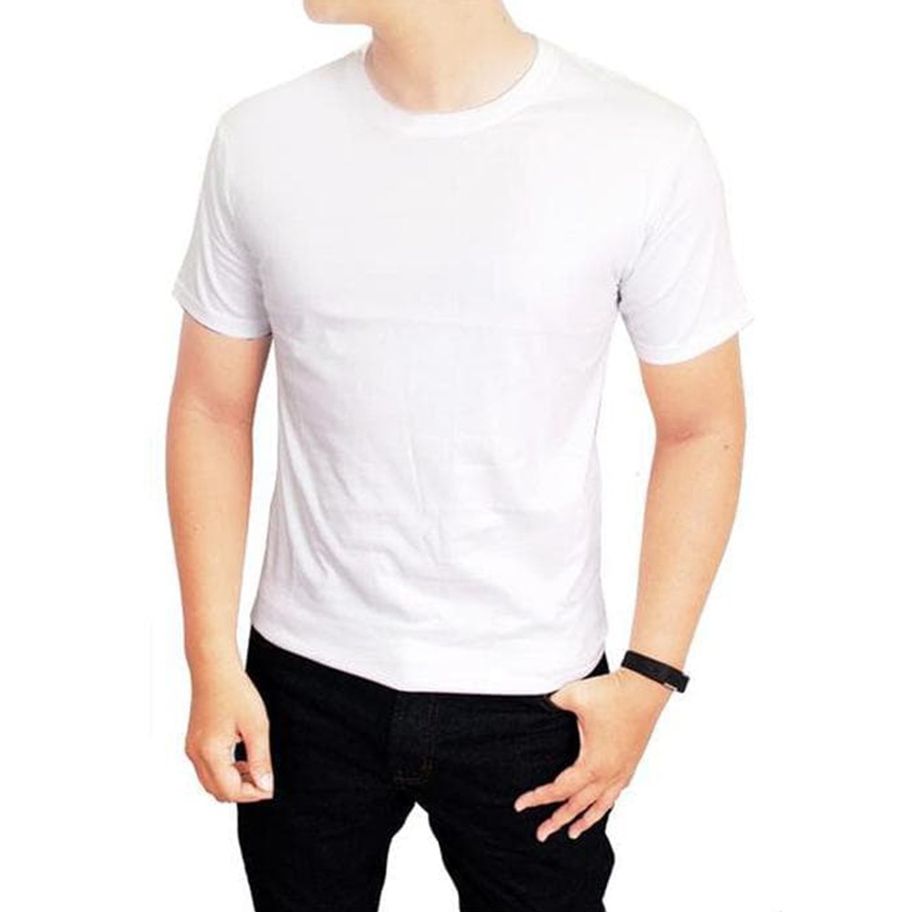  Kaos  Polos  Putih dan Hitam Unisex Kaos  Import 