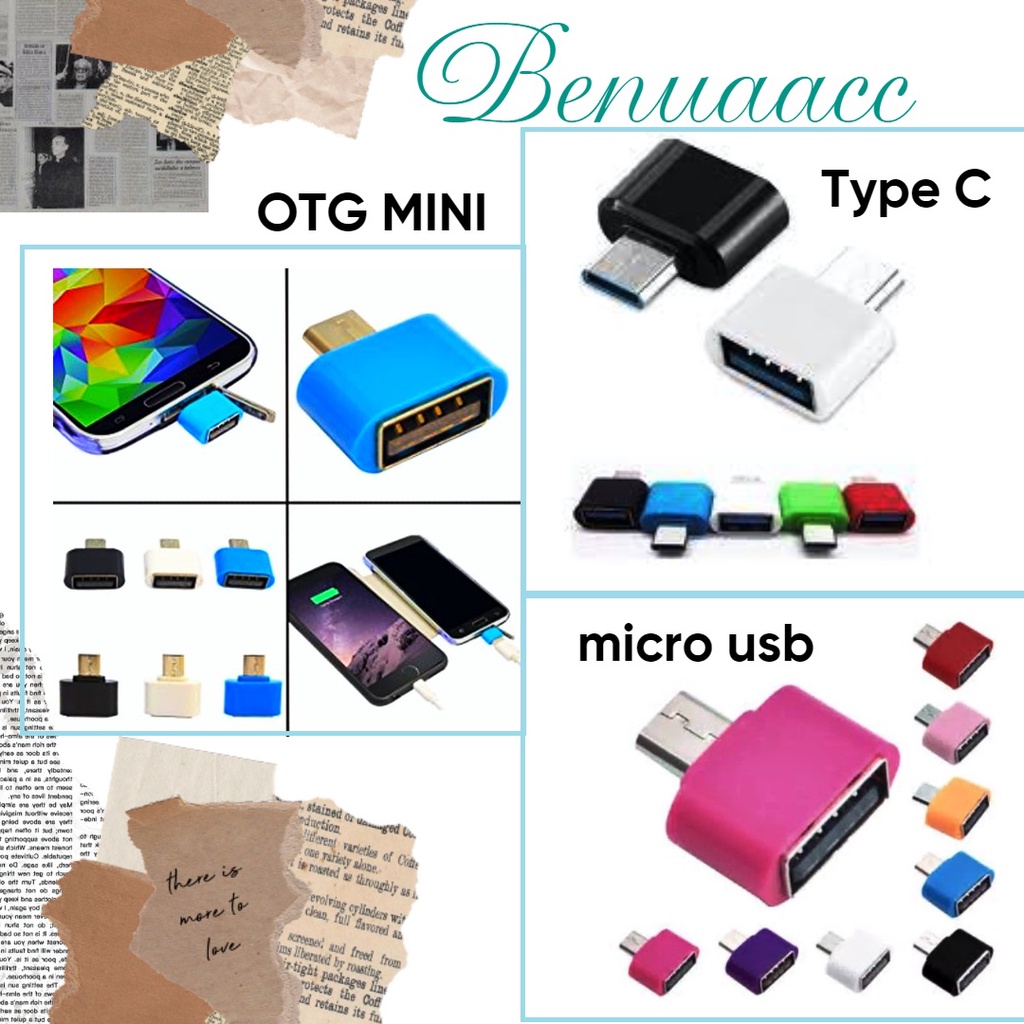 OTG MINI PERSEGI V8 Micro Usb konektor NON KABEL MURAH