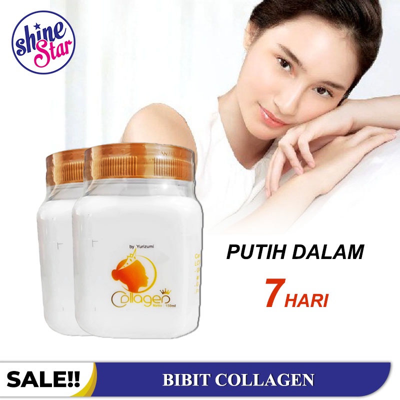 SHINE STAR - Bibit Collagen [ Original ] Bibit Pemutih Wajah Badan Ampuh - Cream Lotion Pemutih Badan Wajah dan Sabun Collagen Soap