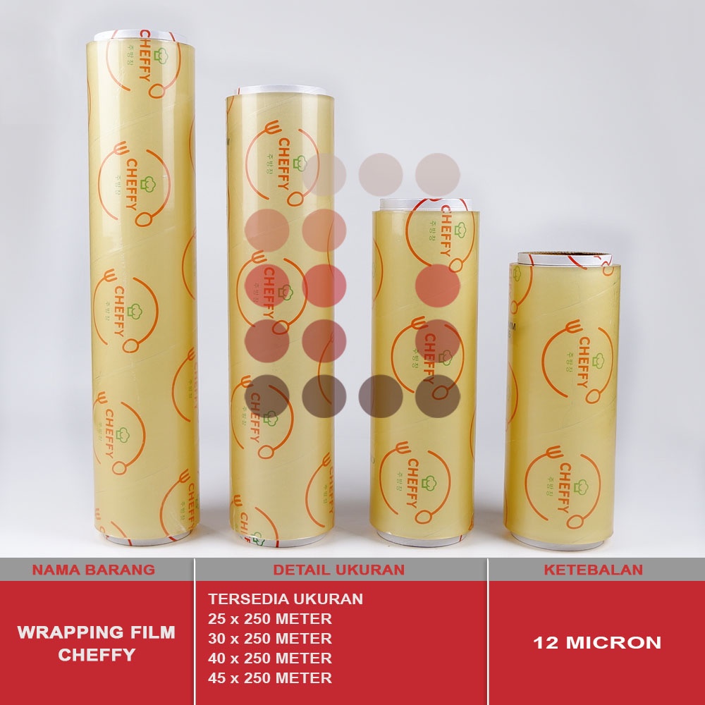 wrapping film cheffy 30x250meter food grade / clingwrap