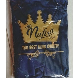 Jilbab Instan Nasra Rempel By Nafisha Hijab-NAVY