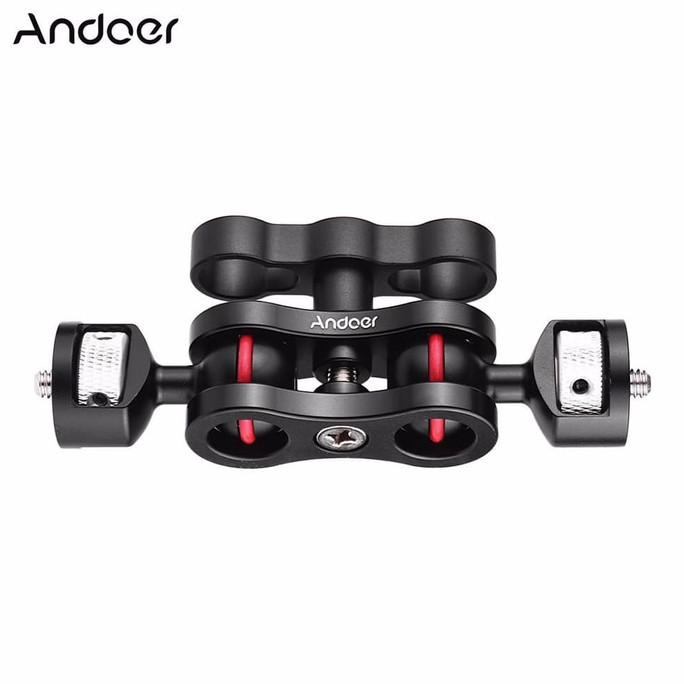 Andoer Clamp Adapter Multi-functional Articulating Magic Arm Ball Head