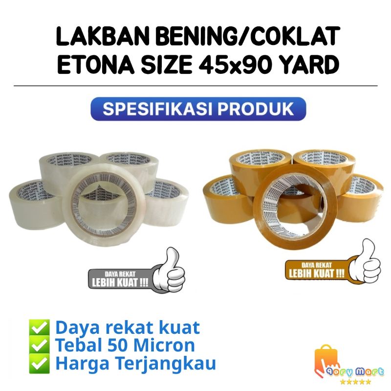 

LAKBAN BENING 100 YARD | LAKBAN COKLAT 100 YARD 6PCS